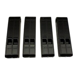 4pc Supersonic Safety‎ Whistle Black 3D Necklace Charm Hiking Camping Gear Small